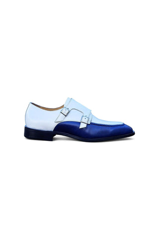 Carrucci KS509-45T Leather Double Monk-Strap-AmbrogioShoes