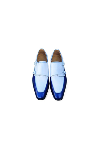 Carrucci KS509-45T Leather Double Monk-Strap-AmbrogioShoes