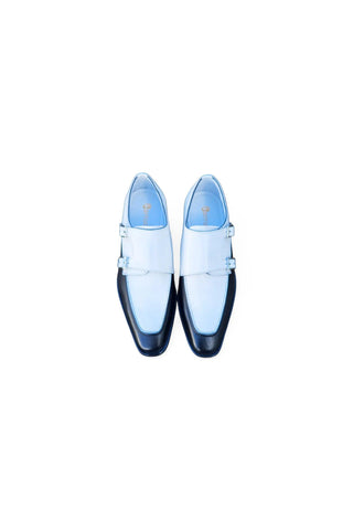 Carrucci KS509-45T Leather Double Monk-Strap-AmbrogioShoes