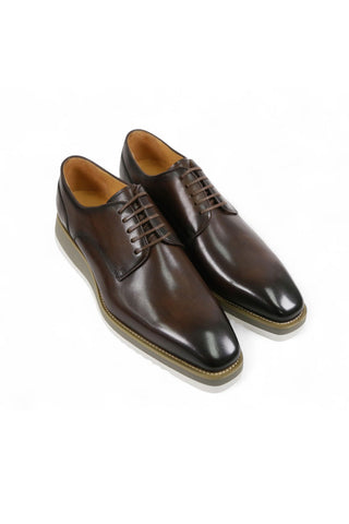Carrucci KS515-26 Leather Lace-Up Derby-AmbrogioShoes
