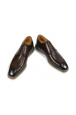 Carrucci KS515-26 Leather Lace-Up Derby-AmbrogioShoes