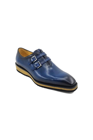 Carrucci KS515-30 Leather Double Monk-Strap-AmbrogioShoes