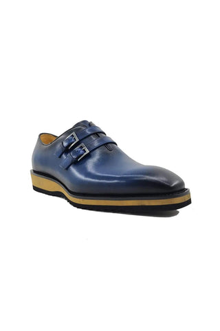 Carrucci KS515-30 Leather Double Monk-Strap-AmbrogioShoes