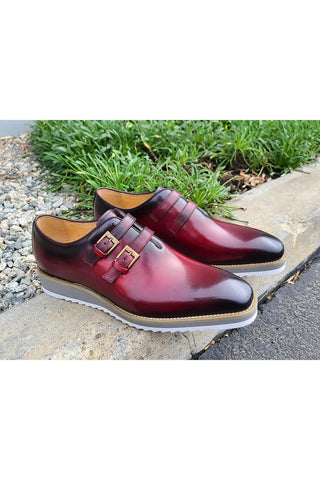 Carrucci KS515-30 Leather Double Monk-Strap-AmbrogioShoes