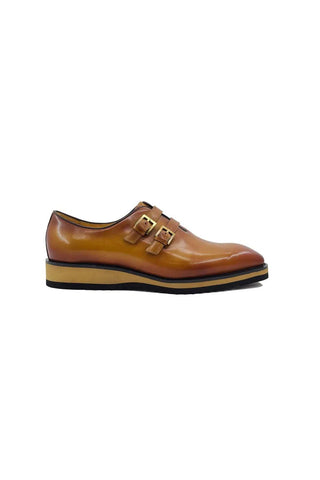 Carrucci KS515-30 Leather Double Monk-Strap-AmbrogioShoes