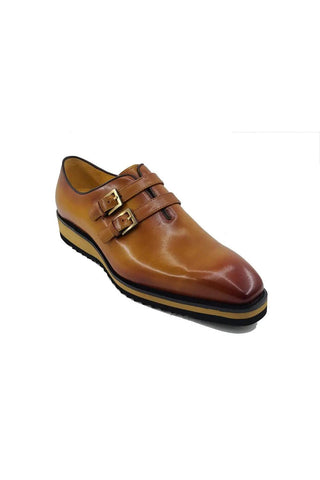 Carrucci KS515-30 Leather Double Monk-Strap-AmbrogioShoes