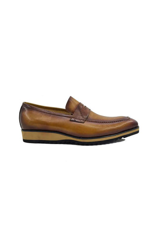 Carrucci KS516-01 Leather Penny Loafer-AmbrogioShoes
