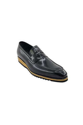 Carrucci KS516-01 Leather Penny Loafer-AmbrogioShoes