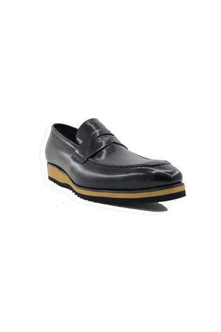 Carrucci KS516-01 Leather Penny Loafer-AmbrogioShoes