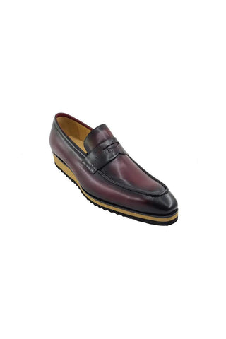 Carrucci KS516-01 Leather Penny Loafer-AmbrogioShoes