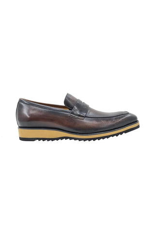 Carrucci KS516-01 Leather Penny Loafer-AmbrogioShoes