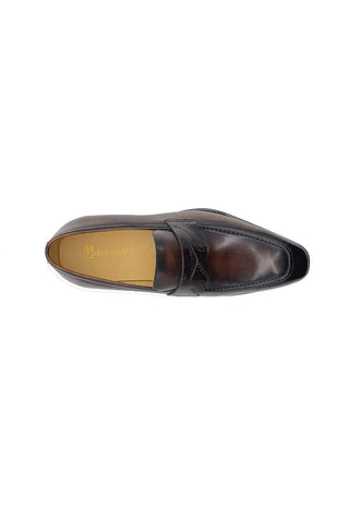 Carrucci KS516-01 Leather Penny Loafer-AmbrogioShoes