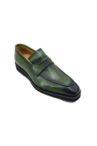 Carrucci KS518-03 Leather Penny Loafer-AmbrogioShoes