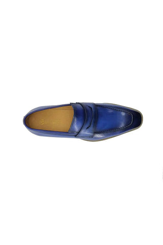 Carrucci KS518-03 Leather Penny Loafer-AmbrogioShoes