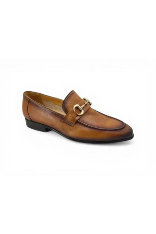 Carrucci KS525-601 Leather Horse-Bit Loafer-AmbrogioShoes