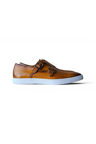 Carrucci KS529-03 Leather Double Monk-Strap