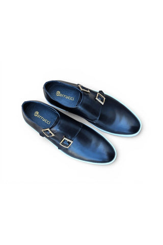 Carrucci KS529-03 Leather Double Monk-Strap