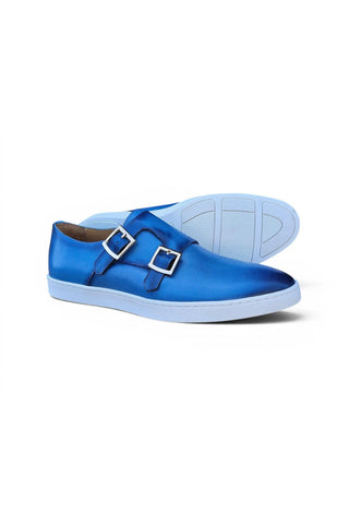 Carrucci KS529-03 Leather Double Monk-Strap