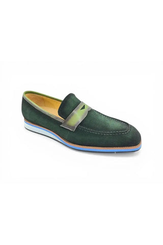 Carrucci KS550-01S Suede Penny Loafer