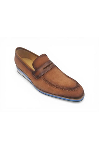 Carrucci KS550-01S Suede Penny Loafer
