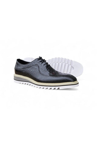 Carrucci KS550-05E Embossed Leather Oxford-AmbrogioShoes