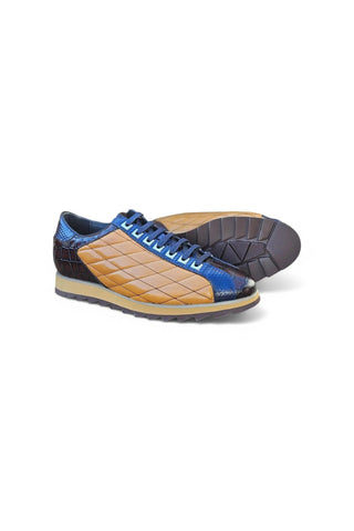 Carrucci KS626-02CE Embossed Leather Sneaker