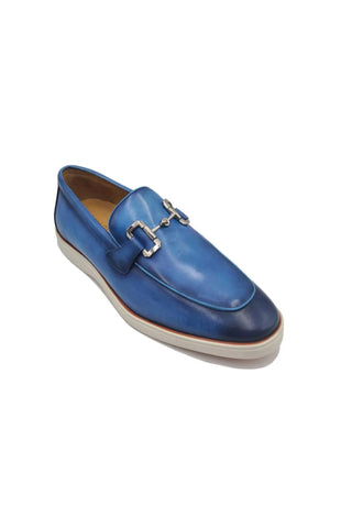 Carrucci KS660-01 Leather Horse-Bit Loafer