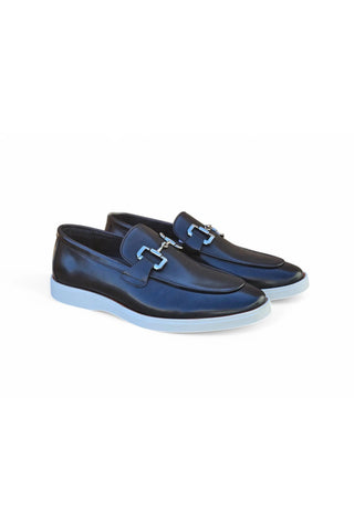 Carrucci KS660-01 Leather Horse-Bit Loafer