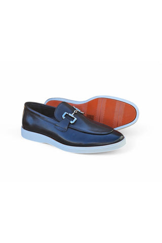 Carrucci KS660-01 Leather Horse-Bit Loafer