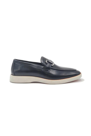 Carrucci KS660-01 Leather Horse-Bit Loafer