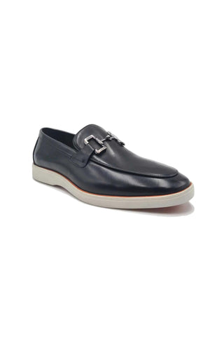 Carrucci KS660-01 Leather Horse-Bit Loafer