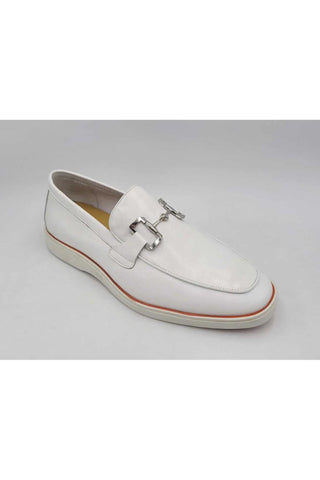 Carrucci KS660-01 Leather Horse-Bit Loafer