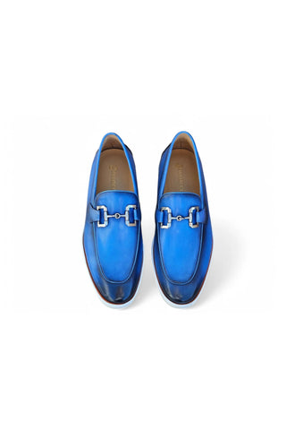 Carrucci KS660-01 Leather Horse-Bit Loafer