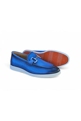 Carrucci KS660-01 Leather Horse-Bit Loafer