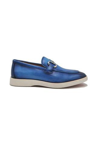 Carrucci KS660-01 Leather Horse-Bit Loafer