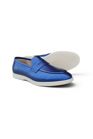 Carrucci KS715-02 Tumbled Leather Penny Loafer