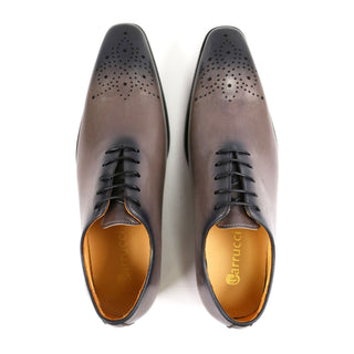 Carrucci Men's Shoes Calf-Skin Leather Burnished Whole cut Oxford (CAR1007)-AmbrogioShoes