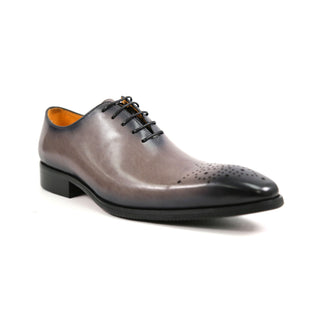 Carrucci Men's Shoes Calf-Skin Leather Burnished Whole cut Oxford (CAR1007)-AmbrogioShoes