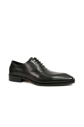 Carrucci Milano Lizard Embossed Leather Oxford (CAR1013)-AmbrogioShoes
