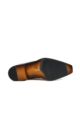Carrucci Milano Lizard Print Leather Oxford (CAR1013)-AmbrogioShoes