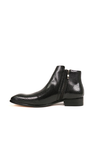Carrucci Python Embossed Buckle Boot(CAR1025)-AmbrogioShoes