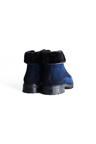 Carrucci Suede / Faux Shearling Rugged Combat Boot-AmbrogioShoes