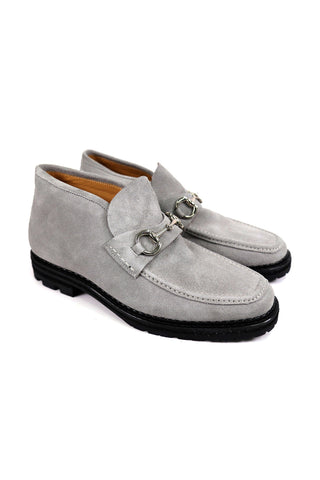 Carrucci Suede Horsebit Ankle Boot (CAR1011)-AmbrogioShoes