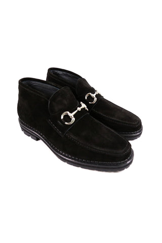 Carrucci Suede Horsebit Ankle Boot (CAR1011)-AmbrogioShoes