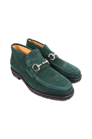Carrucci Suede Horsebit Ankle Boot (CAR1011)-AmbrogioShoes