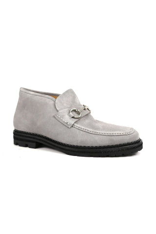 Carrucci Suede Horsebit Ankle Boot (CAR1011)-AmbrogioShoes