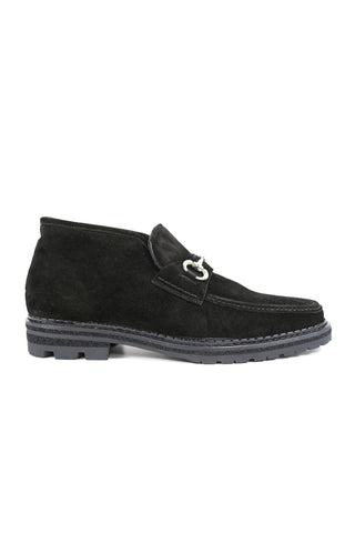 Carrucci Suede Horsebit Ankle Boot (CAR1011)-AmbrogioShoes