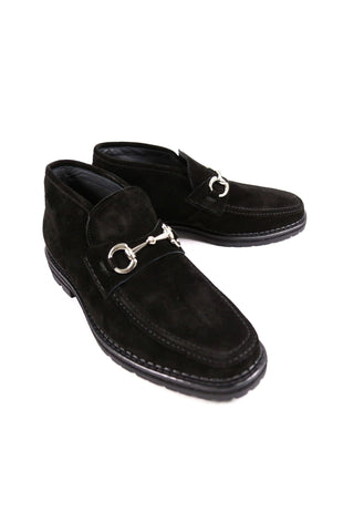 Carrucci Suede Horsebit Ankle Boot (CAR1011)-AmbrogioShoes