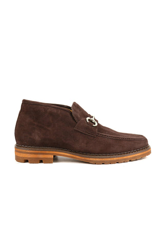 Carrucci Suede Horsebit Ankle Boot (CAR1011)-AmbrogioShoes