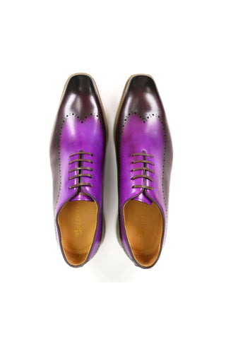 Carrucci Two-Tone Calf-Skin Leather Lightweight Whole cut Oxford (CAR1008)-AmbrogioShoes